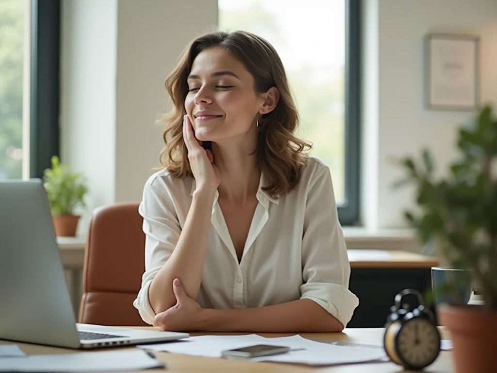 Roligt stræk ved vindue