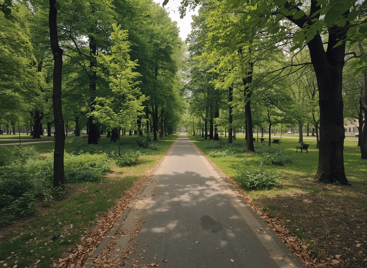 Grønt lys og rolig natur
